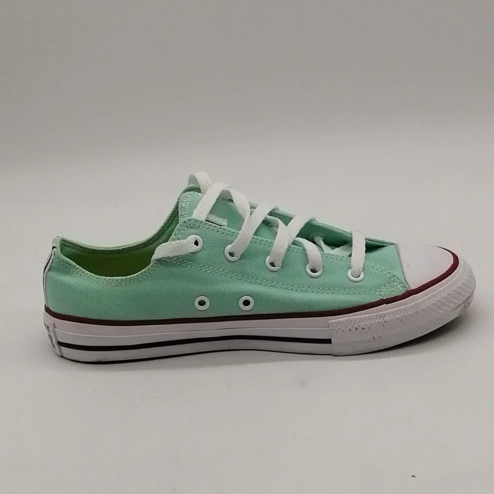 Converse All Star Shoes Girls Lace Up Sneaker Cushioned Insole Green 4
